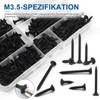 NINDEJIN Drywall Screws with Coarse Thread M3.5 Screws Kit Set