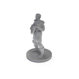 Male Human Bard 3 Tabletop DND Gaming Miniature