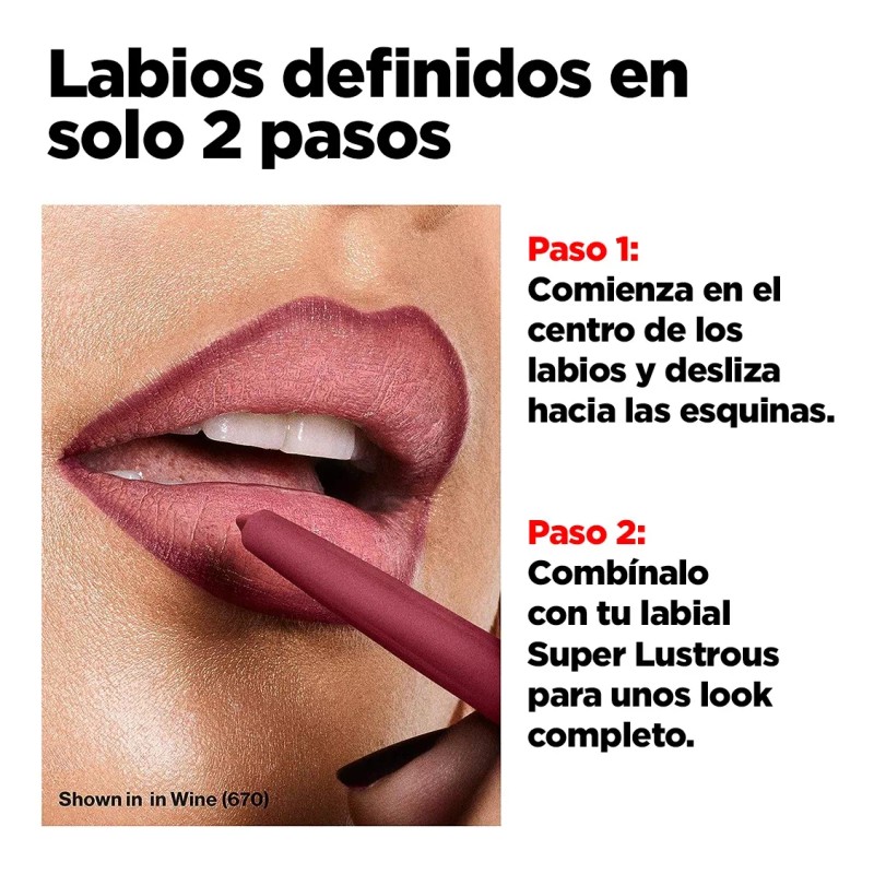 Revlon Delineador De Labios Colorstay Lipliner Tono Wine Indeleble