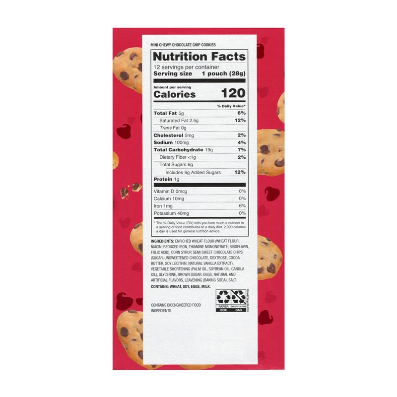 Benton’s Mini Cookie Snack Packs (2 Boxes, Chewy Chocolate Chip)