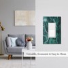 Nijuodnijir Decorative Outlet Covers Green Marble White Lines 1 Gang