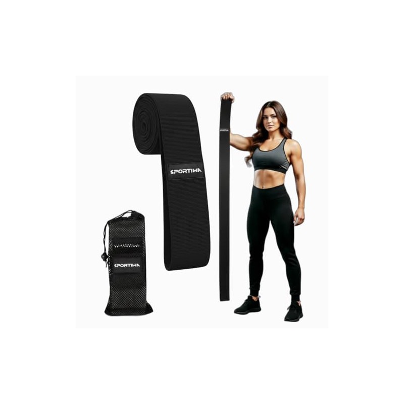 76 Inch Premium Extended Length Fabric Resistance Band for Working