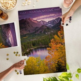 Rocky Mountain National Park, Colorado, Lake and Mountain (1000 Piece Puzzle, Challenging Jigsaw Puzzle for Adults, Made in USA)