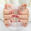 Sethaxy French Nail Tip, Animal Pattern, Short Press On Nail,
