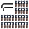 30 Sets 1/4-20 x 10mm Threaded Wood Inserts, Special Thread
