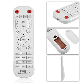 Bewinner Controlador de Control Remoto Universal White para de 10 m / 33 pies de Distancia portátil, Duradero ABS Control Remoto de para la Oficina en casa