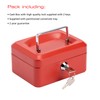 Burg-Wachter CB01R Money 5015 6" Cash Box - Red