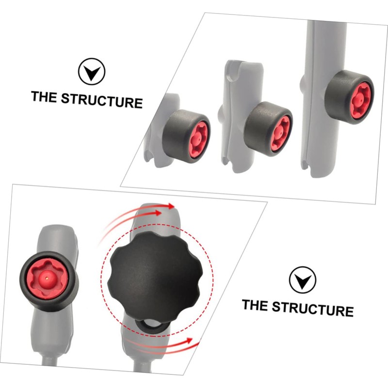 KICHOUSE Practical Phone Holder Knob Security Theft Pin-Lock Fit for