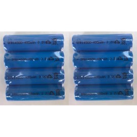 NH 4/8/12-Pc Size 400mAH 3.2V  14500 AA Lithium Ion (LiFePO4)Recha - 8  batteries