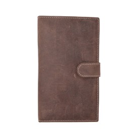 Marshal Bifold Leather RFID Blocking Wallet For Men & Women | Genuine Leather Holder With 19 Slots, 2 Bill Compartments & ID Window For Credit/Debit Cards, Money, Driver’s License (Vintage)