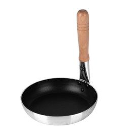 Pearl Metal Kitchen Mate HC-22 Parent-child Pot, 6.3 inches (16 cm), Induction Compatible, Fluorine Processed, Natural Wood Handle