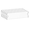 Richboom Acrylic Wall Name Plate Holder, 2x8 Inch, 5 Pack