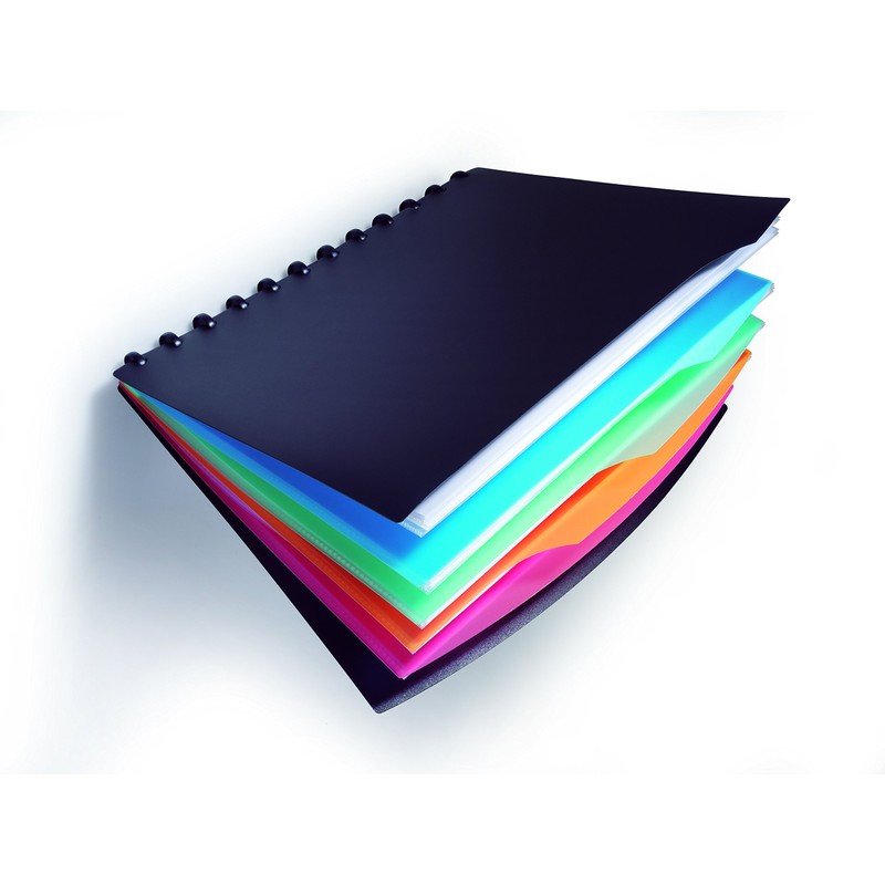 Durable Duralook Style Display Book with 20 Removable Pockets and