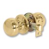 XFORT Bello Passage Knob Set Polished Brass, Door Knob for