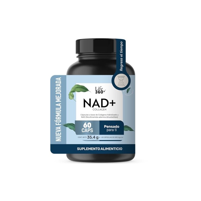 LIFE 360 NAD (Nicotinamida Adenina Dinucleótido) 60 cápsulas 590mg