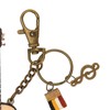 Mini Guitar Model Keychain Function Smoothing Wood Rich Details Miniature