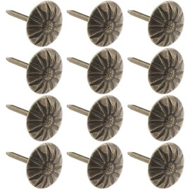 VGOL 100pcs Antique Decorative Nails for Furniture Sofa Upholstery Tacks Retro Decoration Pushpin Metal Pushpin 11 x 16 mm Bronze