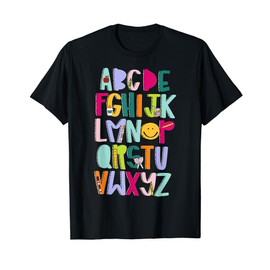 Alphabet Learning Letters ABCs First Day Of School Boy Girl T-Shirt