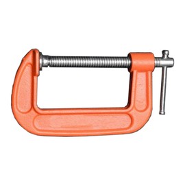 Edward Tools Heavy Duty 3" Steel C Clamp - Iron Alloy - Versatile Clamp for Brake, Parts Assembly, Fastening, Welding, Woodwork, Metal work, Auto - T Rotary Handle - Thicker Screw (1)