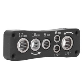 Router Bit Vise, Router Bit Holder Router Bit Work for 1/4Inch, 1/2Inch, 6mm, 8mm, 10mm, 12mm Shank, Carbon Steel Router Bit Organizer, Easily Remove and Reattach Router Bit