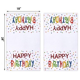 Happy Birthday Kitchen Towels Dish Towels, 18 x 28 Inch Birthday Party Holiday Tea Towels Dish Cloth for Cooking Baking Set of 2