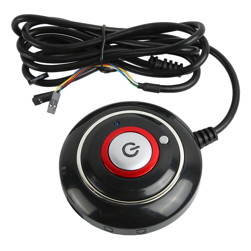 PC Power Button Strong ABS Light Weight Simple Installation Plug