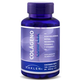 Fem Colageno Maklen Complex Mujer Colágeno Hidrolizado Acido Hialurónico Biotina Resveratrol Vitamina Piel Cabello Uñas 180 Capsulas Veganas Vcaps