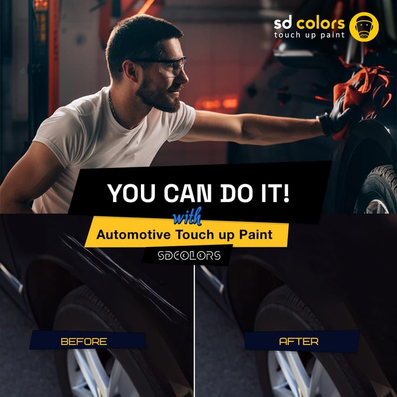 SD COLORS Milano Red R81 15ml Paint Repair Paint With