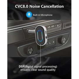 Bluetooth Audio Receiver, 1 count Wireless FM Transmitter, Car Bluetooth Transmitter, AUX Input Bluetooth Sound Adapter For Car