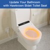 HAWKROWN Bidet Toilet Seat, Heated Toilet Seat Round Shape, Electric
