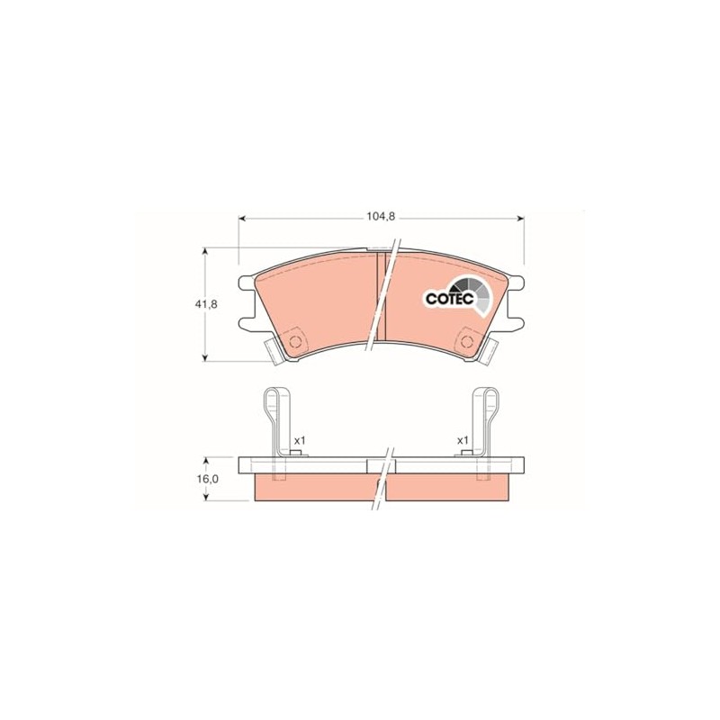 TRW GDB3165 Brake Pad
