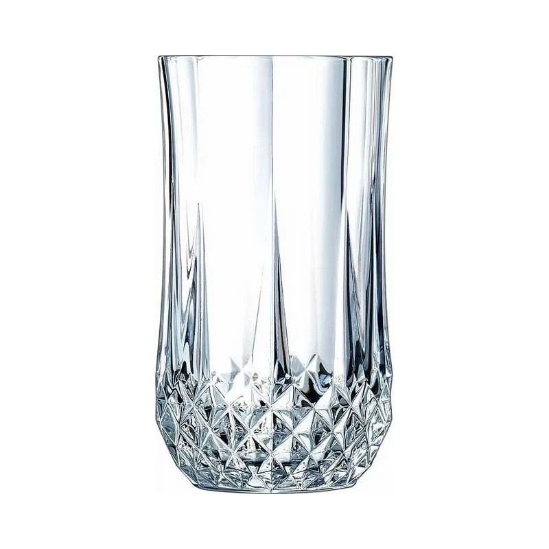 Cristal D'arques Longchamp highball 4 Crystal Glasses 12-oz
