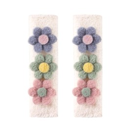 CRIVOX Cute Cartoon Car Seat Belt Cover Pads, Universal Seat Strap Cushion Pads, 2-Pack Cars Safety Seatbelt Strap Shoulder Pad for Women Adult