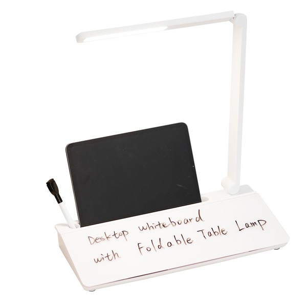 Keemute Glass Desktop Whiteboard Dry Erase White Board Desk Buddy,