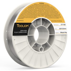 TOOLIOM E71T-GS .030" Diameter 10-Pound Spool Flux Core Self-shielded Mig Welding Wire for Carbon Steel