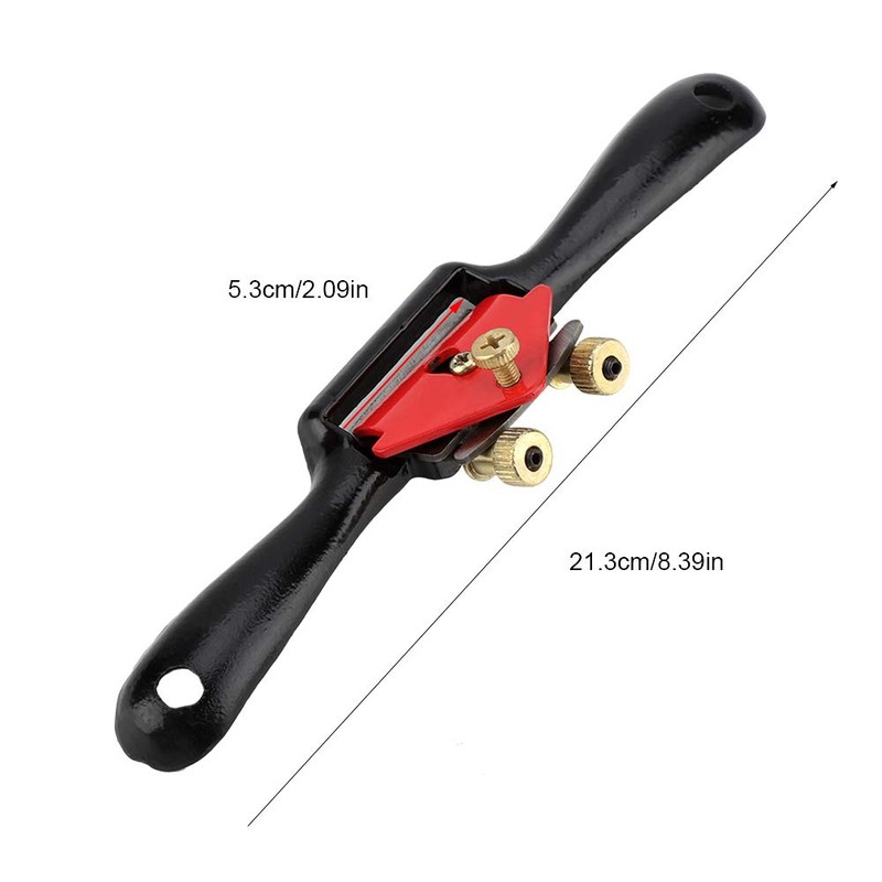Yosooo 9INCH/215MM Cepilladora Manual Ajustable con Tornillo, Acero Aleado, Compact,