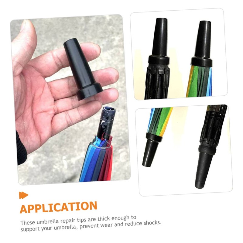 DOITOOL Clear Umbrella Walking Cane Tips 2pcs Protector Hiking End