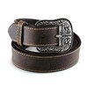 ARIAT Women's Basic Heavy Stitched Belt, Brown, Small