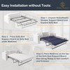 NobleRealm® 𝗕𝗲𝘁𝘁𝗲𝗿 𝗦𝗶𝘇𝗲 Sleeper Sofa Board | Queen Bunkie Board