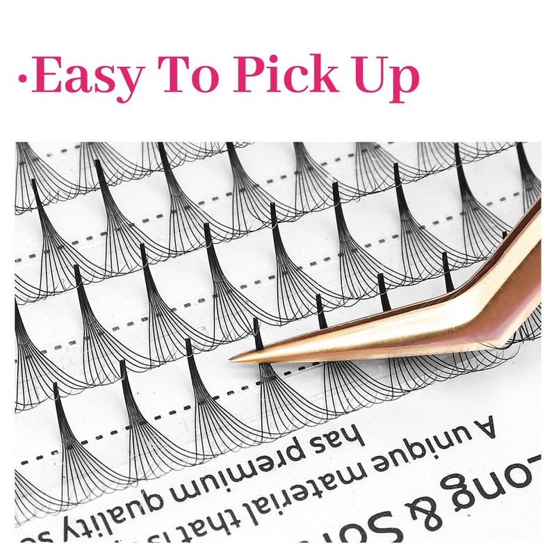 XIUSUZAKI Premade Fans Eyelash Extensions 6D Volume Lash Extensions 0.07