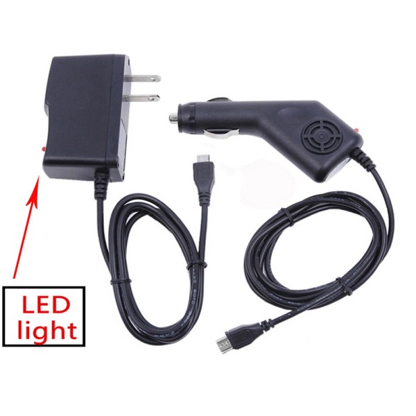 myw-tech DC Car Charger + AC Power Adapter Cord For