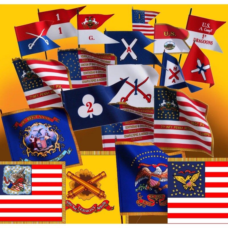 Sanheim Flags CIVIL WAR FLAG - THREE (3) FLAGS (NO