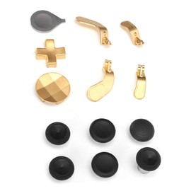 Paddles Accessory Set for One Elite Series 2 Controller, Controller Paddles Set with Storage Bag, Accessory Replacement for One Elite Series 2 Controller (Gold)