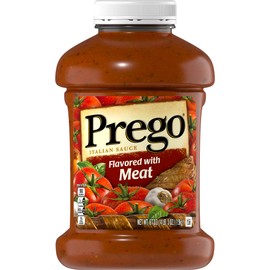 Prego Pasta Sauce, Italian Tomato Sauce with Meat, 67 Ounce Jar (Pack of 6)