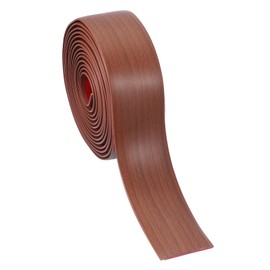 PATIKIL Self Adhesive Floor Transition Strip 10 ft x 2" Vinyl Flat Divider Flooring for Joining Floor Gaps Carpet Transition Floor Tiles, Walnut