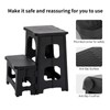 2-Step Folding Stool, Portable Bedside Step Stool, Non-Slip Folding Step