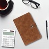Simpolor Leather A6 Ring Binder Notebook, 6 Rings with Refill