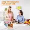 Eidoct 4 Pack Snack Boxes, Reusable Bento Lunch Boxes with