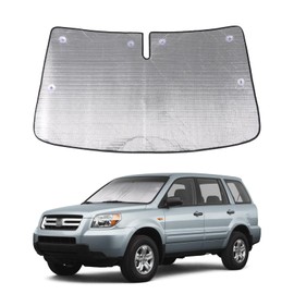 Windshield Sunshade for Honda Pilot 2003-2008 Accessories Front Window Sun Shade Foldable Reflective Sun Visor Custom Sunscreen UV Blocker Privacy Protector HeatShield Keep Your Car Cooler (Sliver)