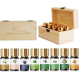 Essential Oils Set, 100% Organic Essential Oil, Essential Oils for Diffusers for Home, Candle Making, Humidifiers scented smart car air freshener Healthcare Fitness Aromatherapy Mini - Quantity: 1